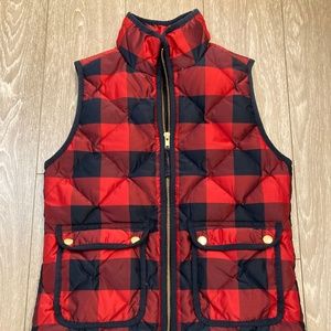 J Crew Excursion Down Vest XXSP Like New